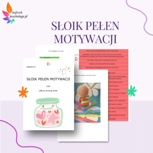 zestaw kart terapeutycznych słoik pełen motywacji